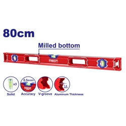 Уровень строительный Emtop ESLL28001, 80 см Уровень строительный Emtop ESLL28001, 80 см