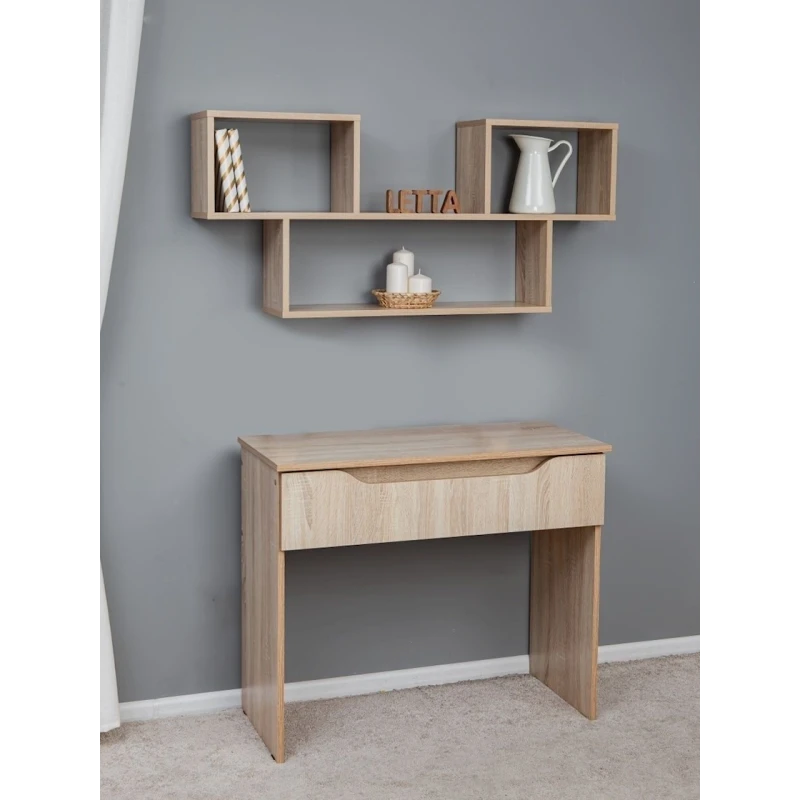 Полка Letta, бежевая, ЛДСП, 109х20х52 см Полка Letta, бежевая, ЛДСП, 109х20х52 см