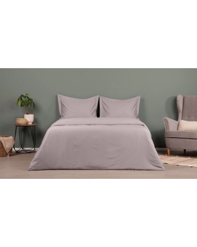 Yataq dəsti Askona Home Collection 1126, yorğan üzləri 200х220 sm, yastıq üzləri 50х70 sm, avro, satin, дымчатый, boz