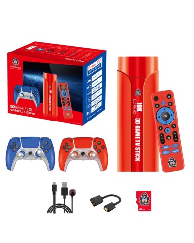 TV qoşma G2 Game Tv Stick and Android -TV Box 10k Ultra HDR 5G 3D