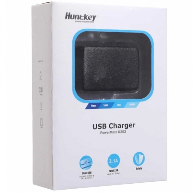 Şəbəkə enerji toplama cihazı Huntkey Powermate D202, Qara Şəbəkə enerji toplama cihazı Huntkey Powermate D202, Qara