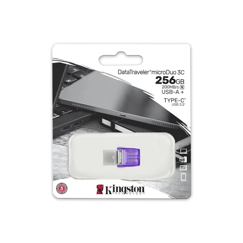 Флешка Kingston DataTraveler MicroDuo 3С 256 GB Purple (DTDUO3CG3/256GB) Флешка Kingston DataTraveler MicroDuo 3С 256 GB Purple (DTDUO3CG3/256GB)