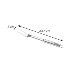 Вилка для мяса Tescoma Grandchef, нержавеющая сталь, серебристая, 33.5 см