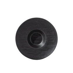 Тарелка глубокая Wilmax SlateStone WL‑661115/A, круглая, 3 шт, 24 см, 200 мл, фарфор, черная