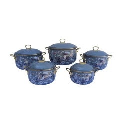 Qazan dəsti Canali EVDC009, 10 parça, metal, rəngbərəng