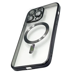 Çexol 888_store_540 MagSafe Apple iPhone 13 Pro Max üçün Qara/Şəffaf