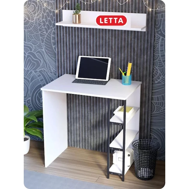 Письменный стол Marina 3563_LetSpringCStolSBWh, ЛДСП-Loft, 75x50x75 см, белый Письменный стол Marina 3563_LetSpringCStolSBWh, ЛДСП-Loft, 75x50x75 см, белый