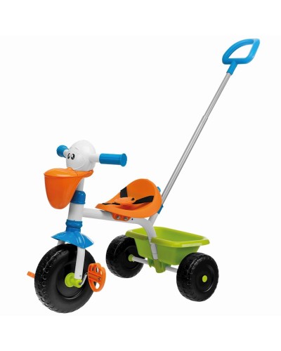 Üçtəkərli velosiped Chicco Pelikan Trike, təkərlərin materialı: plastik; metal, 18 aydan
