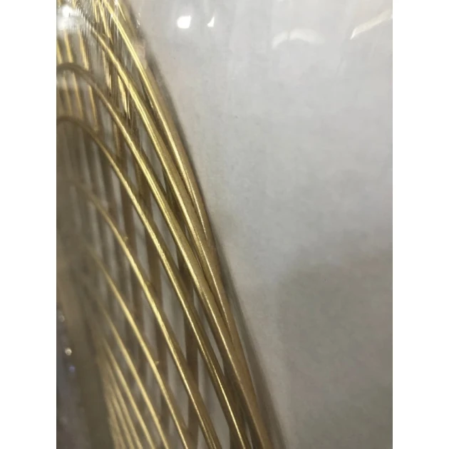 Dekorativ kristal divar saatı. Qızılı rəngdə