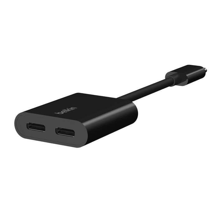 Адаптер Belkin RockStar USB-C Audio + Charge Adapter Черный