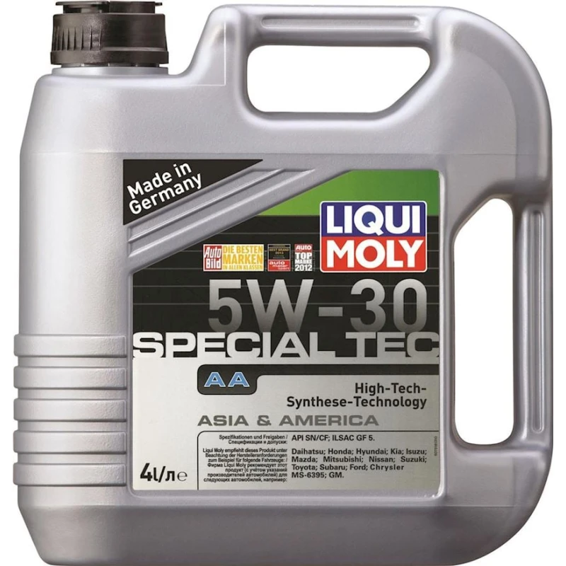 Моторное масло Liqui Moly, Special Tec AA 5W-30, 4 л Моторное масло Liqui Moly, Special Tec AA 5W-30, 4 л
