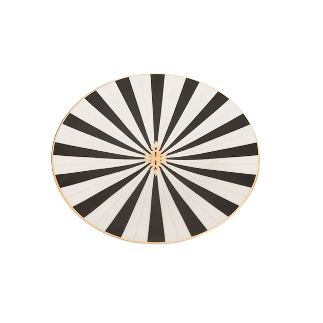 Тарелка Porland Palms фарфор, разноцветная, 27 см