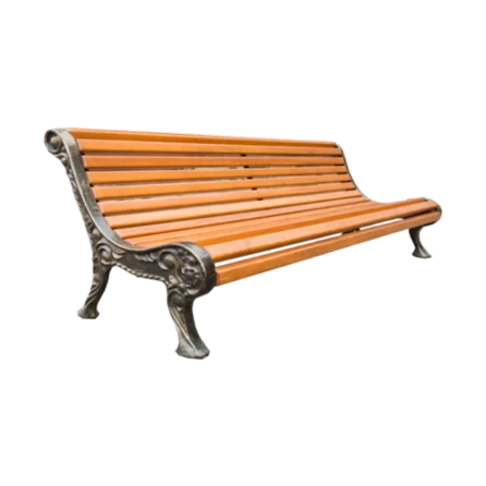 Деревянная скамейка Azpark APP-02, коричневая, сосна/чугун, 190x75x79 см Деревянная скамейка Azpark APP-02, коричневая, сосна/чугун, 190x75x79 см