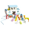Сортер Hape Pull Along Noah's Ark, 17 шт, разноцветный