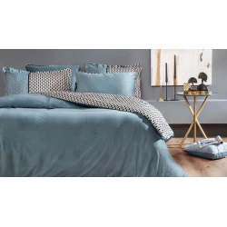 Комплект постельного белья Yataş Savio пододеяльник 220x240, простыня 240x280, наволочки 50x70, двуспальный XL, разноцветный