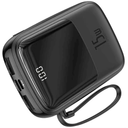 Внешний аккумулятор Baseus Q pow Digital Display 3A Power Bank 10000 мАч PPQD-A01 Внешний аккумулятор Baseus Q pow Digital Display 3A Power Bank 10000 мАч PPQD-A01