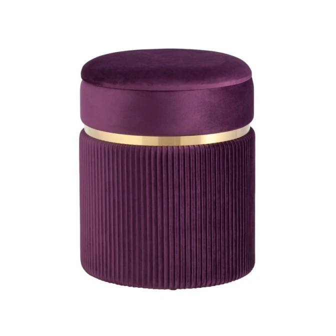 Пуфик 52, ткань, фиолетовый, 40x35x35 см Пуфик 52, ткань, фиолетовый, 40x35x35 см