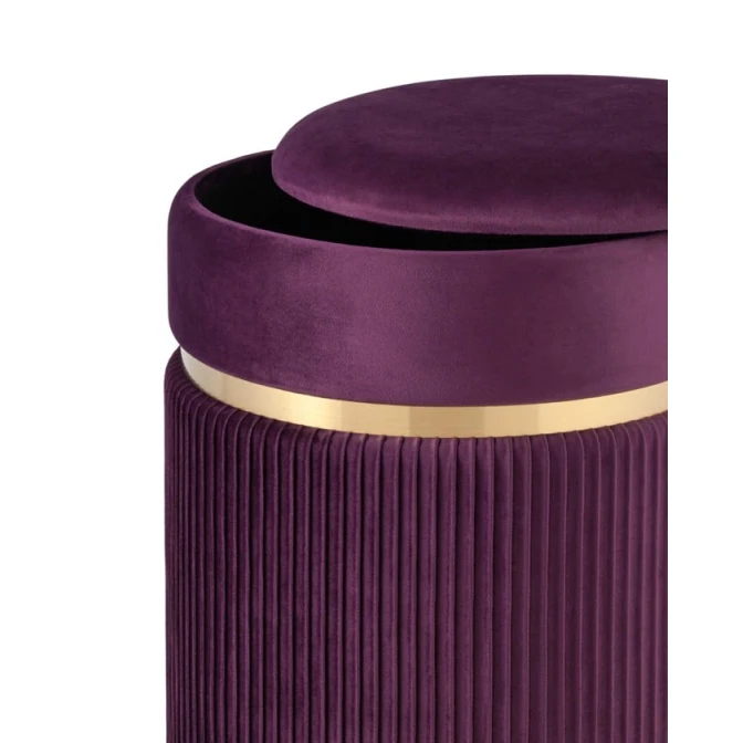 Пуфик 52, ткань, фиолетовый, 40x35x35 см Пуфик 52, ткань, фиолетовый, 40x35x35 см