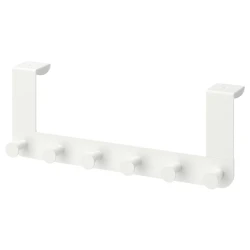 Вешалка дверная IKEA Enudden белая, сталь/пластик, 35x13x4 см, 582 г Вешалка дверная IKEA Enudden белая, сталь/пластик, 35x13x4 см, 582 г