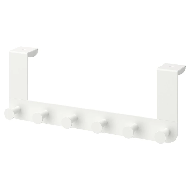 Вешалка дверная IKEA Enudden белая, сталь/пластик, 35x13x4 см, 582 г