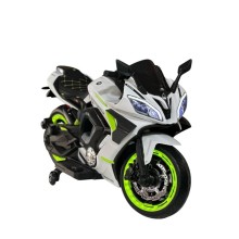 Uşaq elektrik motosikli SMR667, 2 motor, ağ/yaşıl - smr667