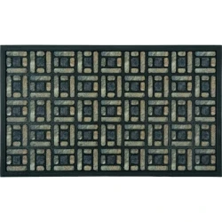 Коврик придверный Lako Portacolor Zar, 45x75 см, разноцветный