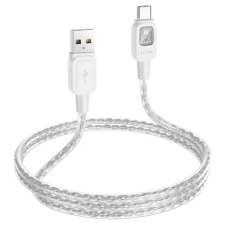 Кабель USB Hoco U124 Stone Type-C 1.2 м, серый