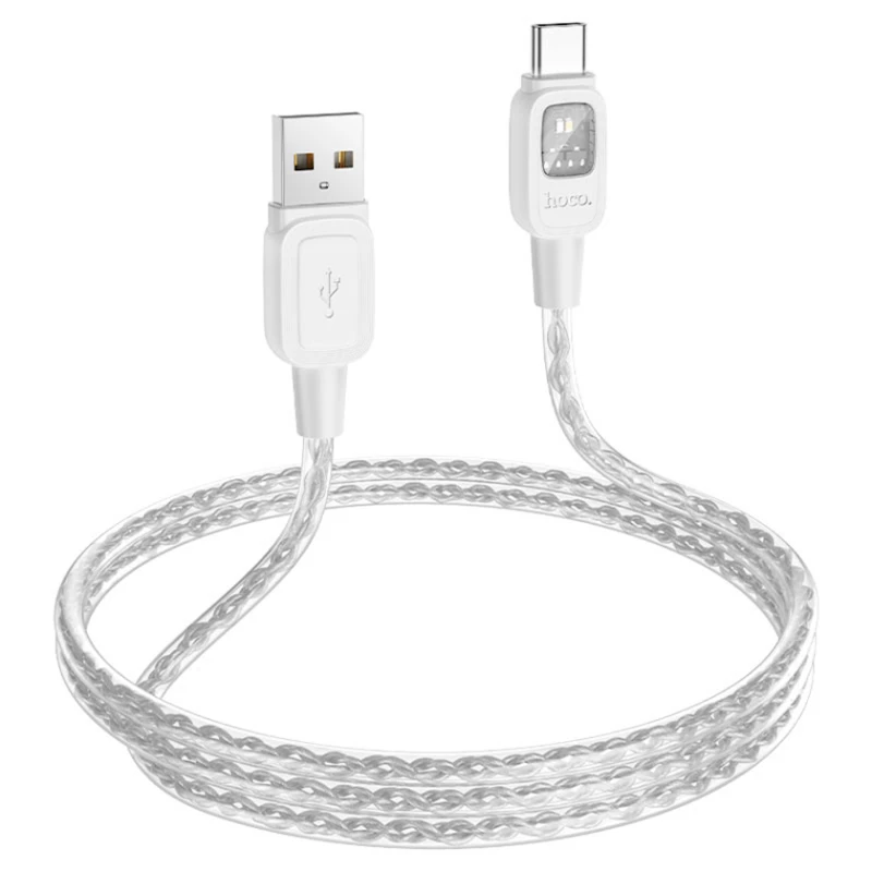 Kabel USB Hoco U124 Stone Type-C 1.2 m, boz