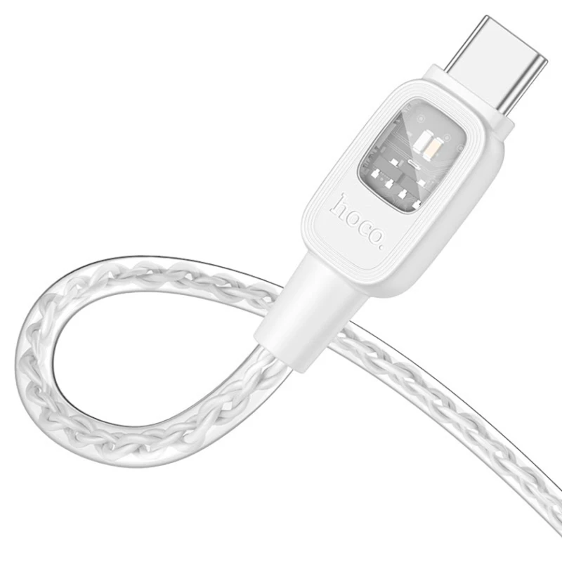Kabel USB Hoco U124 Stone Type-C 1.2 m, boz