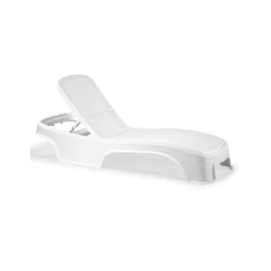 Шезлонг Senyayla Brezza Rattan, 73x190x33 см, белый Шезлонг Senyayla Brezza Rattan, 73x190x33 см, белый