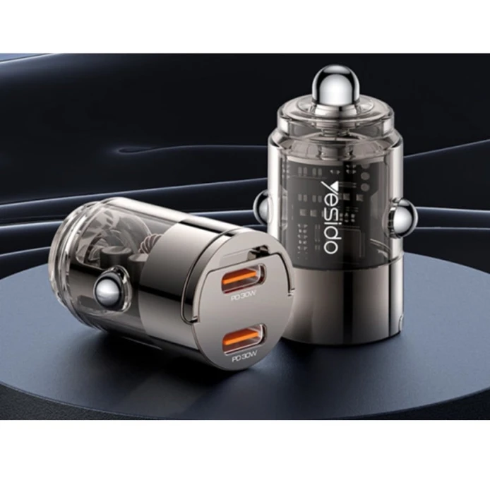 Автомобильное зарядное устройство Yesido Y69 Black