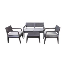 Bağ üçün mebel dəsti Latte 6170/B, 8 əşya, qəhvəyi