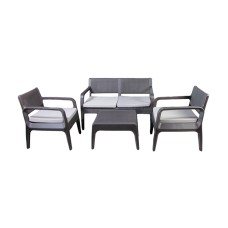 Bağ üçün mebel dəsti Latte 6170/B, 8 əşya, qəhvəyi