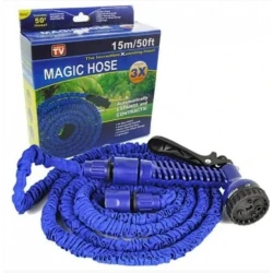 Шланг поливочный Magic Hose, 15 м, синий Шланг поливочный Magic Hose, 15 м, синий