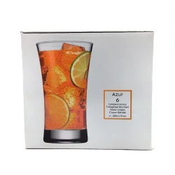 Набор бокалов Paşabahçe Azur, 6 шт, стекло, прозрачный, 300 мл, 75x135 мм