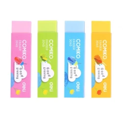Ластик Deli Comiko 3045, каучук, 60x15x15 мм, товар в ассортименте
