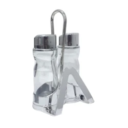 Ədviyyat üçün dəst K603-2, şüşə, şəffaf/gümüşü, 2 əd