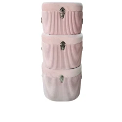 Пуфик, розовый, 3 шт