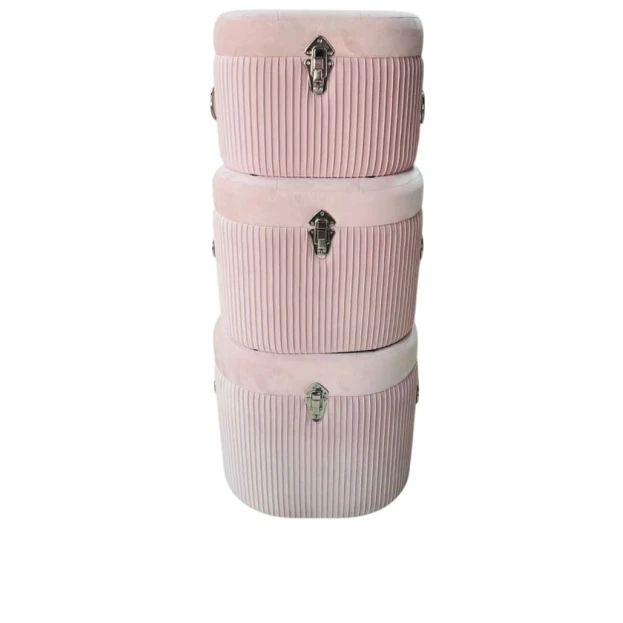 Пуфик, розовый, 3 шт Пуфик, розовый, 3 шт