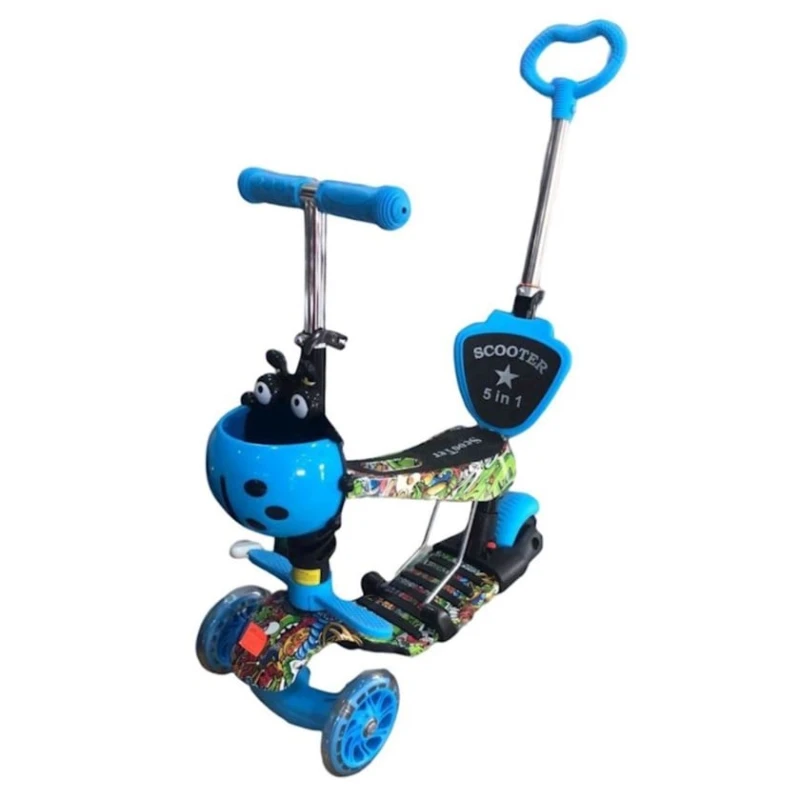 Детский самокат BB-505, голубой