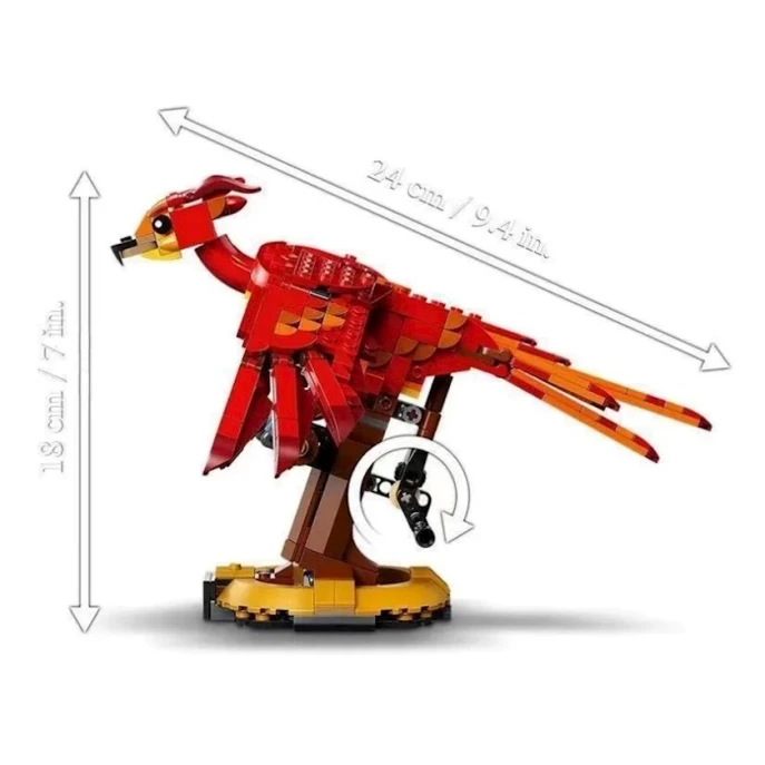 Блочный конструктор Harry Potter Fawkes Dumbledore's Phoenix 99917, 606 элементов