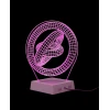 3D ночник ckc01, стекло/железо, розовый, 24х20 см 3D ночник ckc01, стекло/железо, розовый, 24х20 см