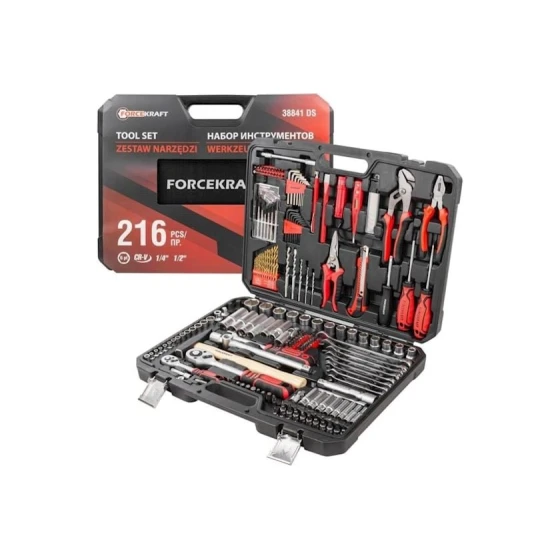 Набор инструментов ForceKraft FK-38841DS, 216 шт