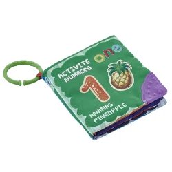 Игрушка-подвеска Babyjem Книга С Фруктами, текстиль, 15x15 см Игрушка-подвеска Babyjem Книга С Фруктами, текстиль, 15x15 см
