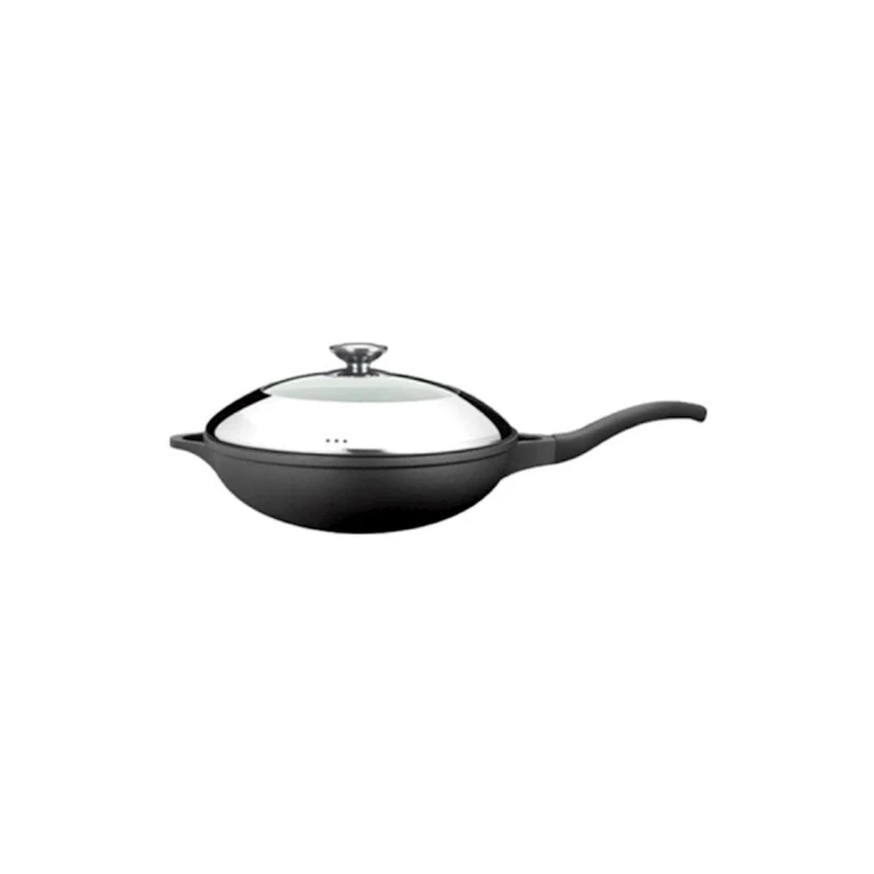 Vok-tava Arshia Die Cast Wok Pan WO395-616, 32 sm, qara Vok-tava Arshia Die Cast Wok Pan WO395-616, 32 sm, qara