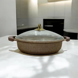 Сковородка Gallery Home GH-000120, 28 см, гранит, бежевый