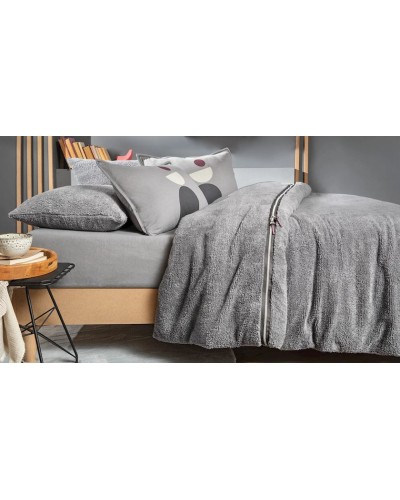 Yataq dəsti Yataş CoverMe Quadro, yataq örtüyü160x220 sm, mələfə 100х200 sm, yastıq üzü 50x70 sm, birnəfərlik, pambıq/poliester, boz