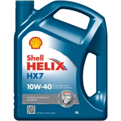 Моторное масло Shell Helix HX7 10W40, 4 л Моторное масло Shell Helix HX7 10W40, 4 л