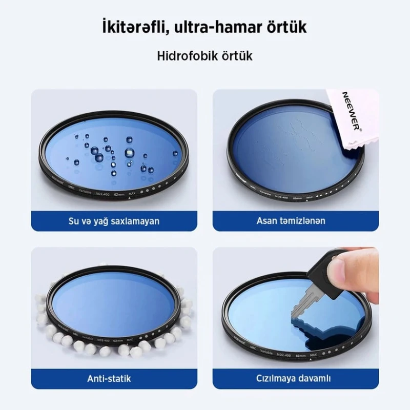 Переменный ND-фильтр Neewer ND2-ND400 67 mm Переменный ND-фильтр Neewer ND2-ND400 67 mm