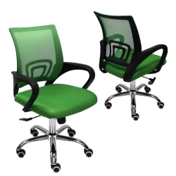 Офисное кресло auf_17, зеленое/черное